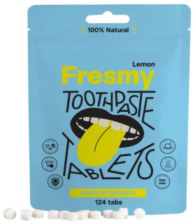 FRESMY Lemon zobu pastas tabletes, 124 gab.