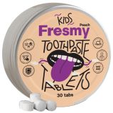 FRESMY Peach for Kids zobu pastas tabletes, 30 gab.
