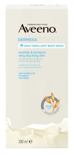 AVEENO Dermexa Daily Emollient mazgāšanas līdzeklis, 300 ml