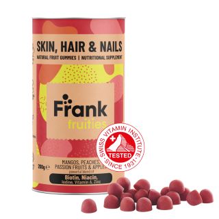 FRANK FRUITIES Skin, Hair & Nails želejas konfektes, 80 gab.