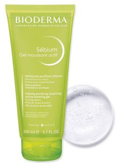 BIODERMA Sebium Active Foaming attīroša želeja, 200 ml