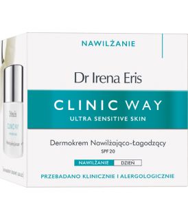 CLINIC WAY Moisturizing-Soothing SPF 20 dienas sejas krēms, 50 ml