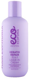 ECOFORIA Hair Euphoria Keratin Repair 15in1 matu krēms, 200 ml