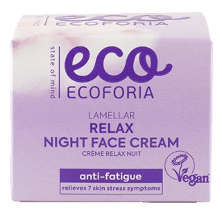 ECOFORIA Lavender Clouds Lamellar Relax Night sejas krēms, 50 ml