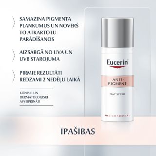 EUCERIN Anti-Pigment Day SPF 30 sejas krēms, 50 ml