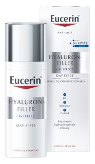 EUCERIN Hyaluron Filler Day SPF 15 sejas krēms, 50 ml