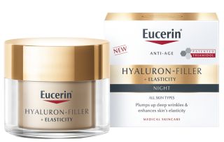 EUCERIN Hyaluron Filler+ Elasticity nakts sejas krēms, 50 ml