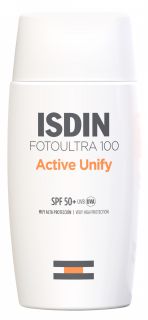 ISDIN FotoUltra100 Active Unify SPF50+ saules aizsarglīdzeklis, 50 ml