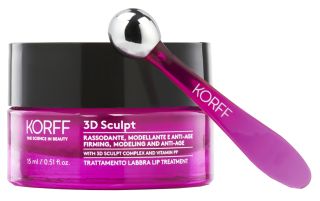 KORFF 3D Sculpt aprises veidojošs pretnovecošanās līdzeklis lūpu kopšanai, 15 ml