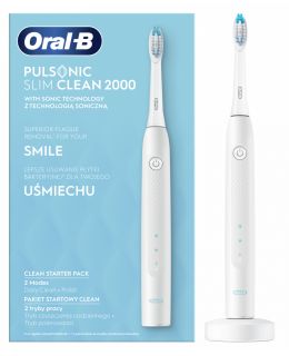 ORAL-B Pulsonic Slim Clean 2000 White elektriskā zobu birste, 1 gab.