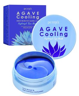 PETITFEE Agave Cooling Hydrogel acu spilventiņi, 60 gab.