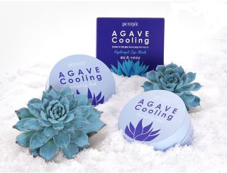 PETITFEE Agave Cooling Hydrogel acu spilventiņi, 60 gab.