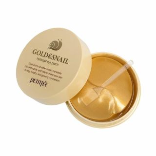 PETITFEE Gold & Snail Hydrogel Eye acu spilventiņi, 60 gab.