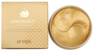 PETITFEE Gold & Snail Hydrogel Eye acu spilventiņi, 60 gab.