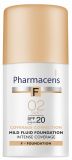 PHARMACERIS F Intense-Coverage 02 Sand SPF 20 tonālais krēms, 30 ml