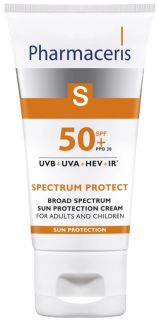 PHARMACERIS S Spectrum Protect SPF 50+ saules aizsarglīdzeklis, 50 ml