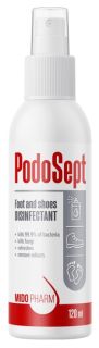 PODPSEPT Foot and Shoes izsmidzināms līdzeklis, 120 ml