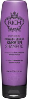 RICH Pure Luxury Miracle Renew Keratin šampūns, 250 ml