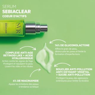 SVR Sebiaclear serums, 30 ml