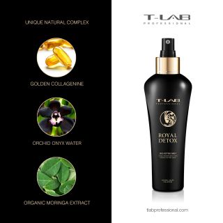 T-LAB Royal Detox Bio-Active Mist izsmidzināms līdzeklis, 150 ml