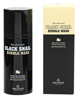 THE SKIN HOUSE Black Snail Bubble Mask sejas maska, 100 ml