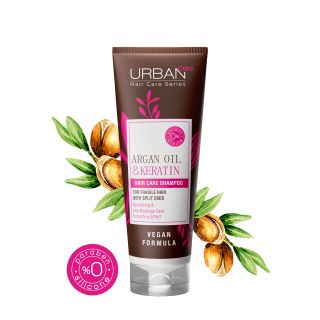 URBAN CARE Argan Oil & Keratin šampūns, 250 ml