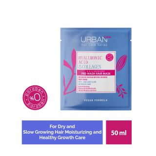 URBAN CARE Hyaluronic Acid & Collagen Pre-Wash maska matiem, 50 ml