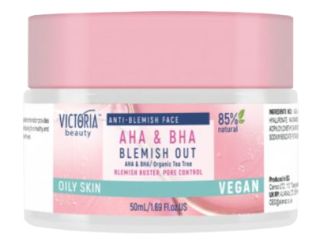 VICTORIA BEAUTY AHA + BHA Blemish Out sejas krēms, 50 ml