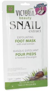 VICTORIA BEAUTY Snail Extract Exfoliating maska kājām, 1 gab.