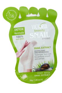 VICTORIA BEAUTY Snail Extract maska kājām, 1 gab.