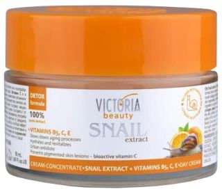 VICTORIA BEAUTY Snail Extract + Vitamins B5, C, E sejas krēms, 50 ml