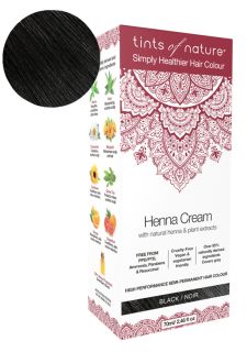 TINTS OF NATURE Henna Cream Black matu krāsa, 70 ml