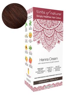 TINTS OF NATURE Henna Cream Chocolate matu krāsa, 70 ml