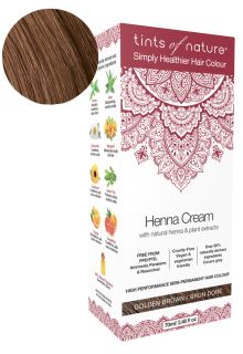 TINTS OF NATURE Henna Cream Golden Brown matu krāsa, 70 ml