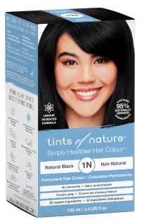 TINTS OF NATURE T1N Natural Black matu krāsa, 130 ml