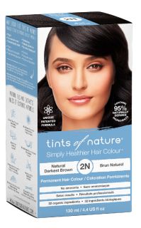 TINTS OF NATURE T2N Natural Darkest Brown matu krāsa, 130 ml