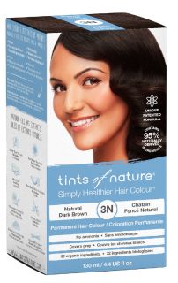 TINTS OF NATURE T3N Natural Dark Brown matu krāsa, 130 ml