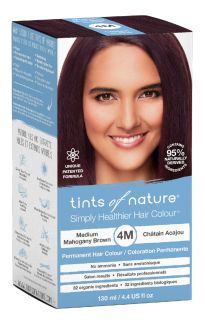 TINTS OF NATURE T4M Medium Mahagony Brown matu krāsa, 130 ml
