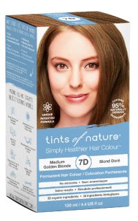 TINTS OF NATURE T7D Medium Golden Blonde matu krāsa, 130 ml