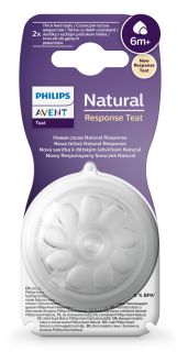 PHILIPS Avent Natural Response 6m+ knupis, 2 gab.