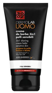 DERMOLAB 3 in 1 for Sensitive Skin, Shaving Cream balzams, 150 ml