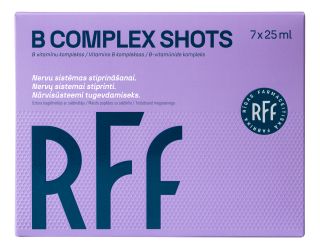 RFF B Complex Shots 25 ml pudelītes, 7 gab.