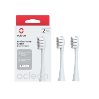 OCLEAN Professional Clean P1C9 Silver elektriskās zobu birstes uzgaļi, 2 gab.