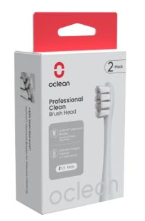 OCLEAN Professional Clean P1C9 Silver elektriskās zobu birstes uzgaļi, 2 gab.