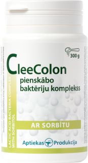 APTIEKAS PRODUKCIJA CleeColon Pienskābo Baktēriju Komplekss Ar Sorbītu pulveris, 300 g