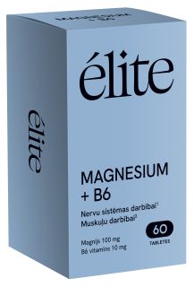 ELITE Magnesium + B6 kapsulas, 60 gab.