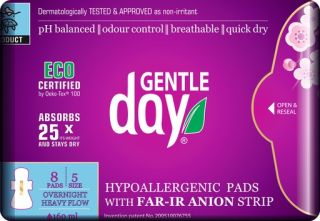 GENTLE DAY Heavy Flow higiēniskās paketes, 8 gab.