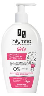 AA INTIMATE Intimate Girl 0% mazgāšanas līdzeklis intīmai zonai, 300 ml