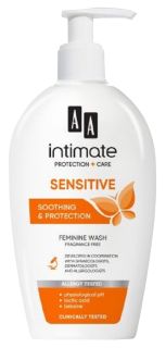 AA INTIMATE Intimate Sensitive mazgāšanas līdzeklis intīmai zonai, 300 ml