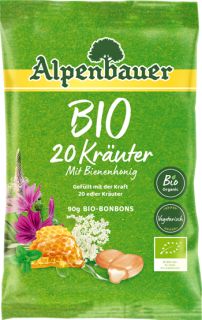 ALPENBAUER BIO 20 Krauter konfektes, 90 g